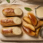 Boudin blanc recette aux pommes, moelleux doré en tranches