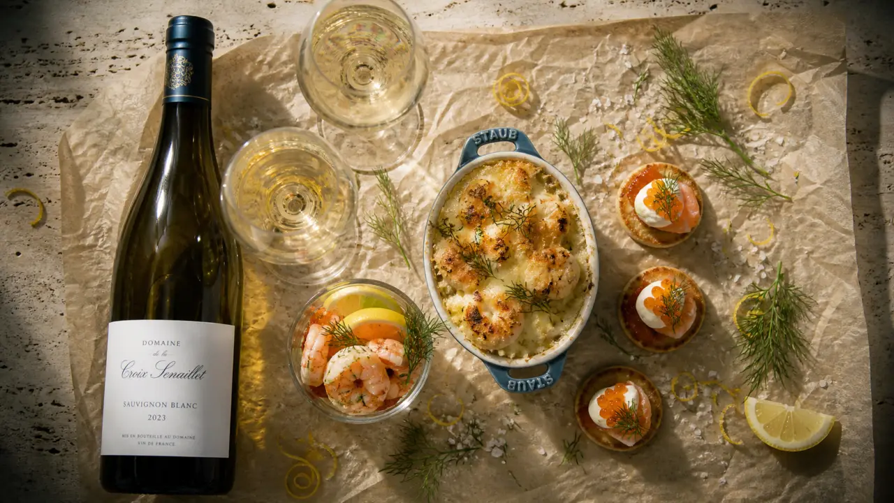 Quel vin servir avec des bouchées aux fruits de mer : vin blanc sec, bulles et fruits de mer