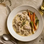 vin blanquette veau blanc frais en photo