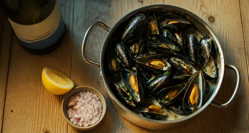 Vin moules marinières ou à la crème, Muscadet blanc vif