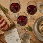 Accords mets vins beaujolais : gamay, saucisson brioché et risotto aux champignons