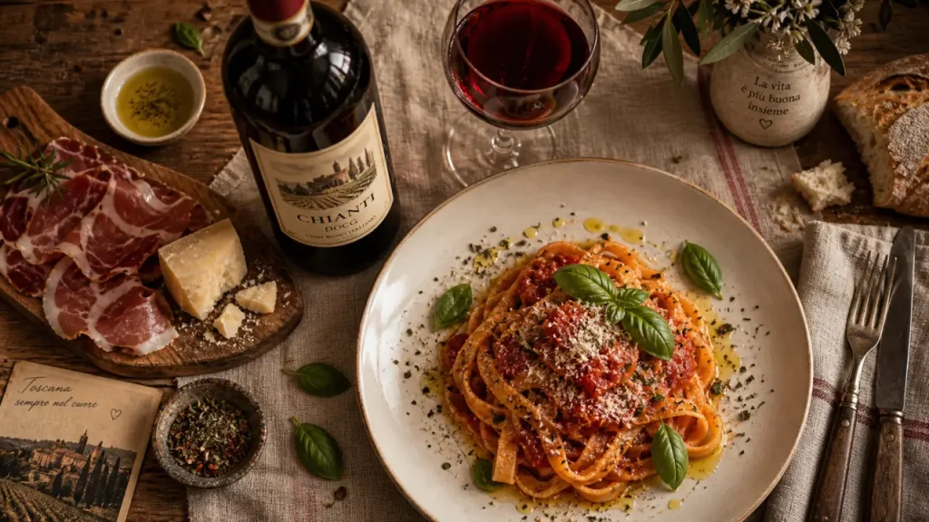 Chianti accord mets vins avec tomate, grillades et pecorino