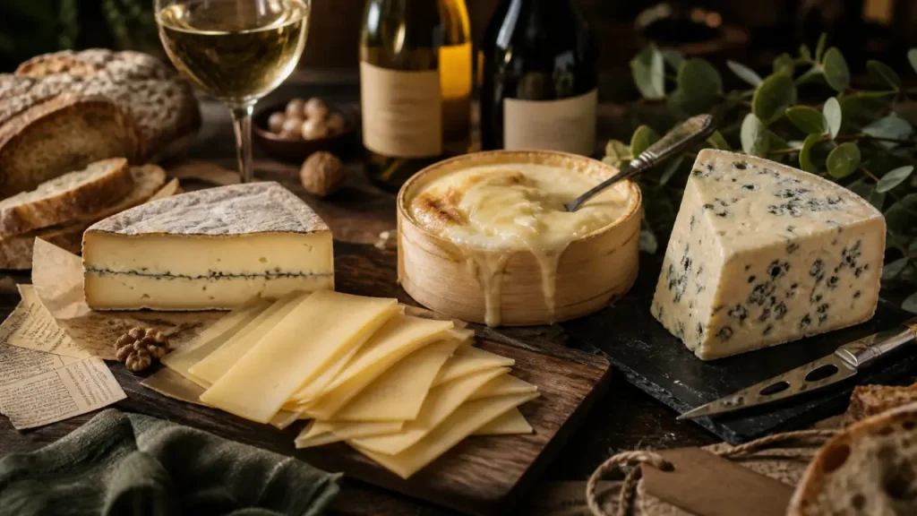 Fromages du Jura : comté, morbier et mont d’or sur plateau