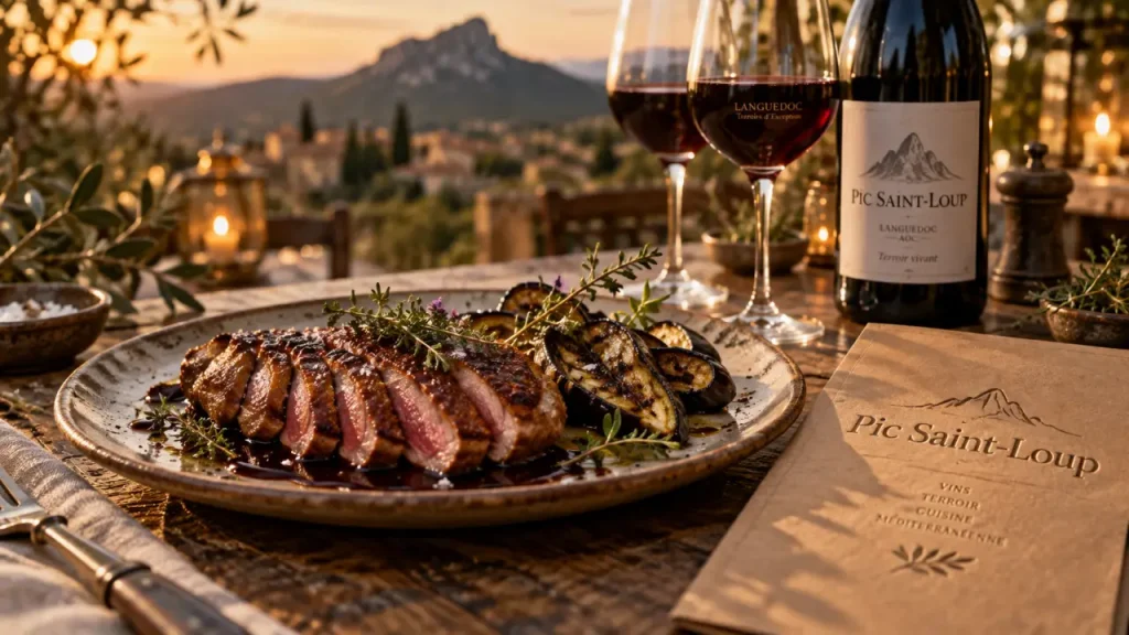 Pic Saint-Loup : avec quel plat le servir ? Viandes, fromages et accords à éviter