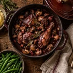 Quel légume servir avec le coq au vin : purée et carottes rôties, coq au vin