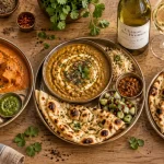 Quel vin avec plat indien : vin blanc avec curry, dal et naan