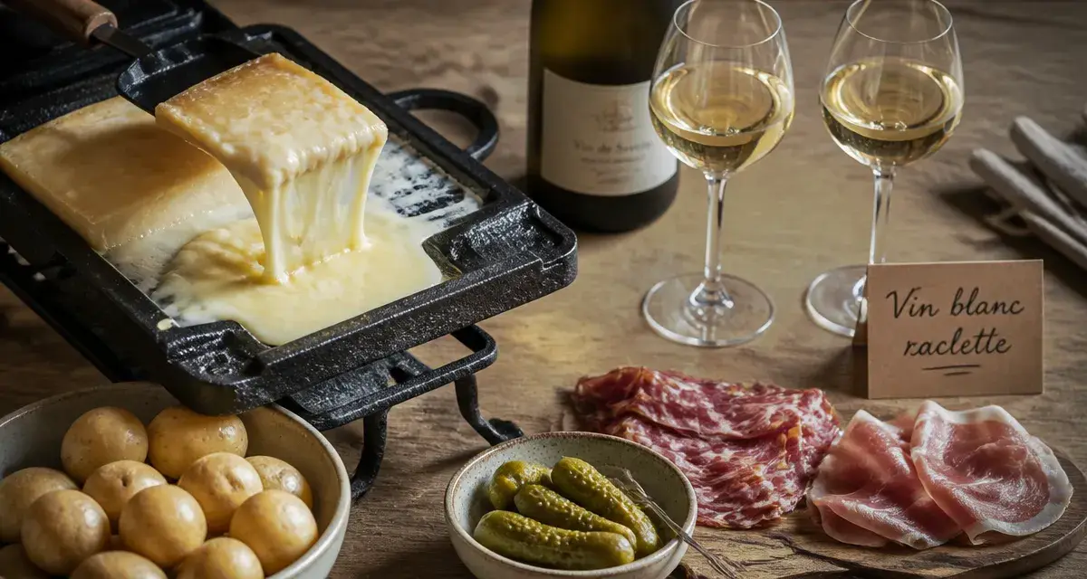 Quel vin avec raclette : blanc de Savoie avec raclette
