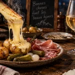 Quel vin boire avec une raclette au fromage : vin blanc de Savoie