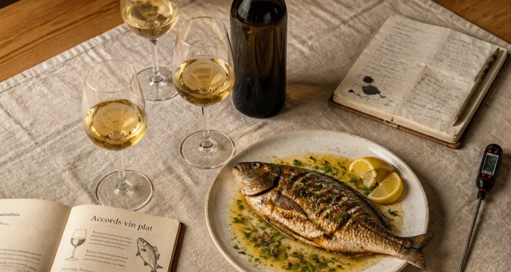 Quel vin servir : accords vin plat poisson grillé et sauce au beurre