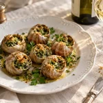 Quel vin servir avec des escargots : vin blanc sec avec escargots au beurre persillé
