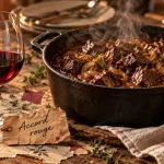 Quel vin servir avec une carbonade flamande : vin rouge souple et carbonade flamande fumante