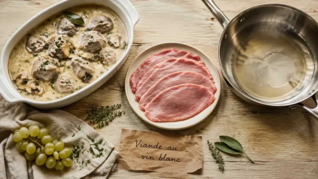 Quelle viande cuisiner avec du vin blanc : veau et volaille en sauce