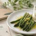 Vin et asperges : asperges vertes avec blanc sec et citron