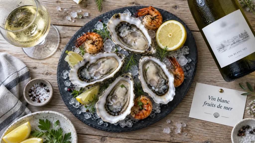 Vin blanc et fruits de mer : choisissez la fraîcheur selon la préparation
