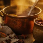 Vin chaud recette maison, mug fumant aux épices, anti-amertume