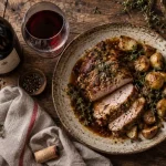 Vin chinon rouge avec quel plat : rôti de porc et fromages