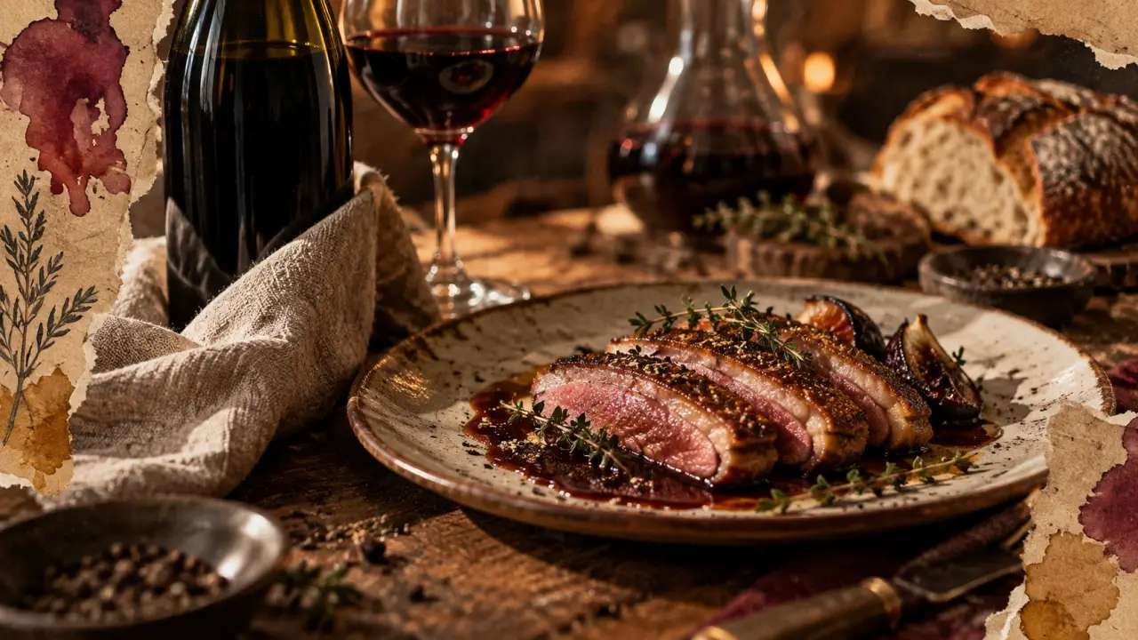 Vin madiran avec quel plat : canard et fromages affinés