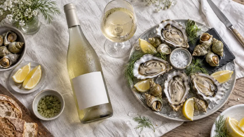 Vin muscadet avec quel plat : huîtres et fruits de mer