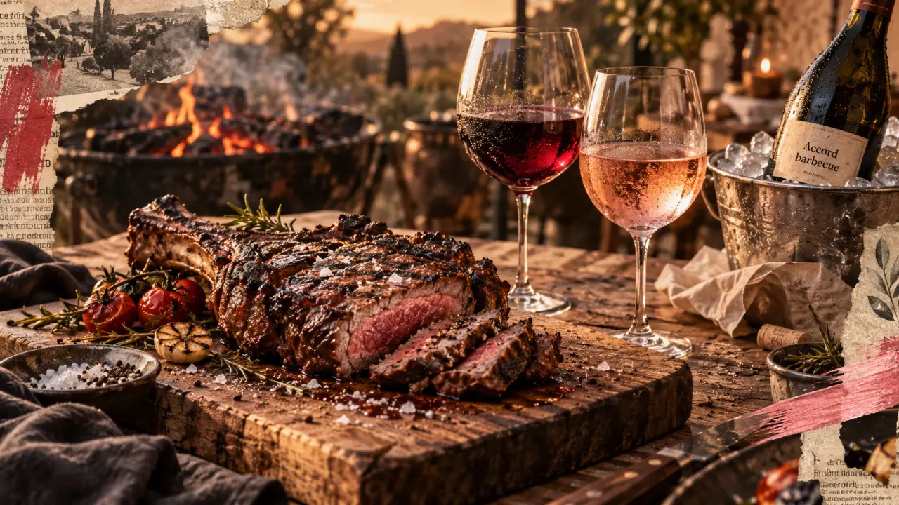 Accord mets vins barbecue : rouge frais, rosé et blanc pour barbecue