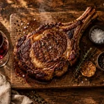 Accord mets vins cote de boeuf avec vin rouge