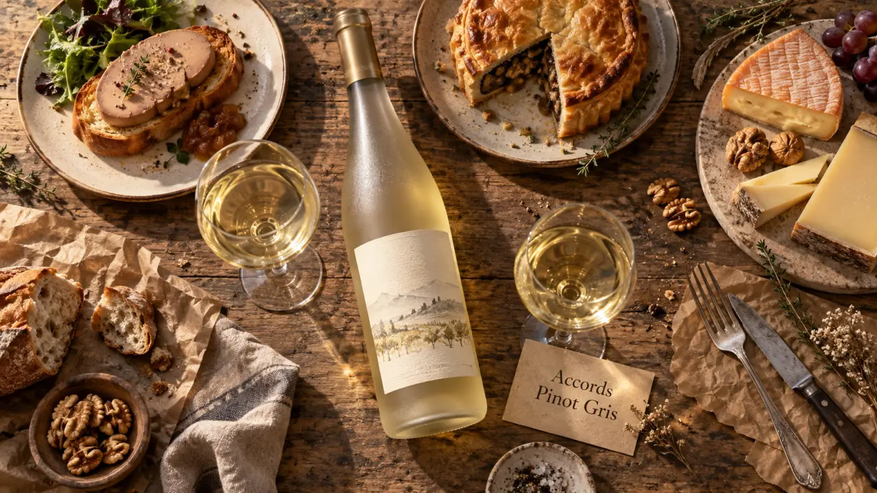 Accord mets vins Pinot Gris avec foie gras, cuisine épicée et fromages