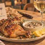 Accord mets vins poulet : sauce crème aux champignons et vin