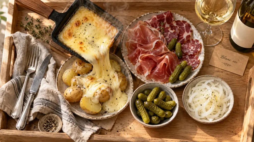 Que boire avec une raclette : blanc sec