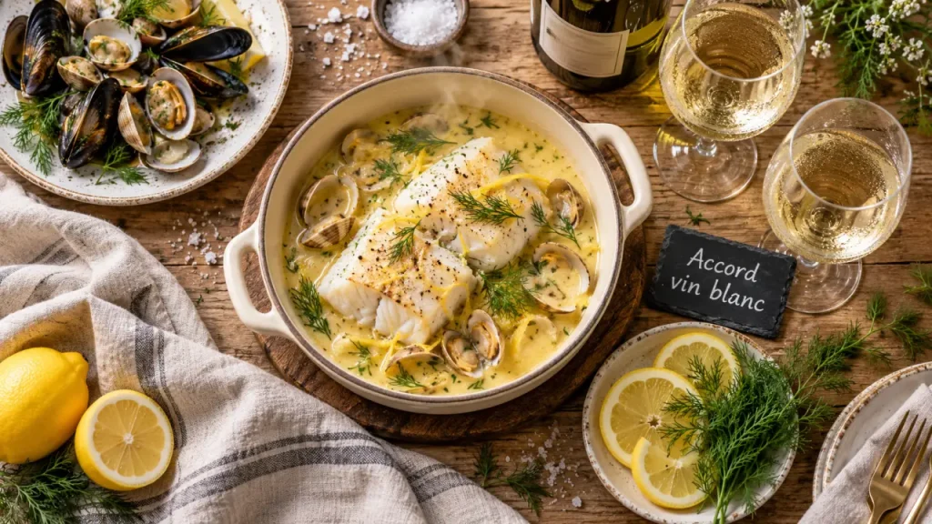 Quel vin avec cassolette de poisson : accord vin blanc