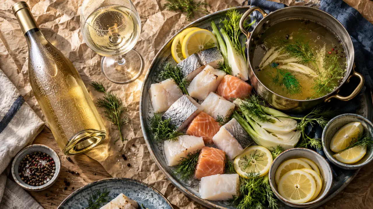 Quel vin avec fondue de poisson : vin blanc sec