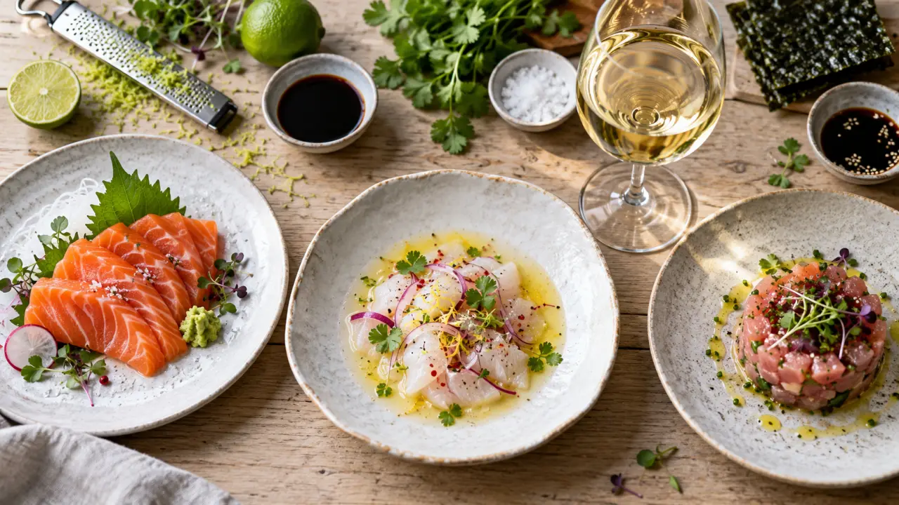 Quel vin avec poisson cru : vin blanc vif et bulles
