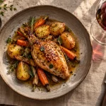 Volnay accord mets vins : veau, canard et champignons, vin rouge